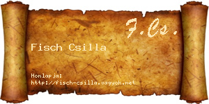 Fisch Csilla névjegykártya