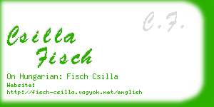 csilla fisch business card